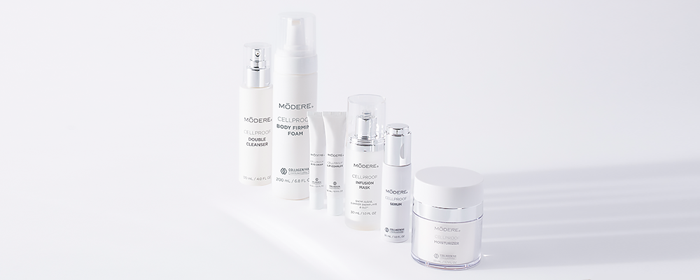 The Modere CellProof product line.