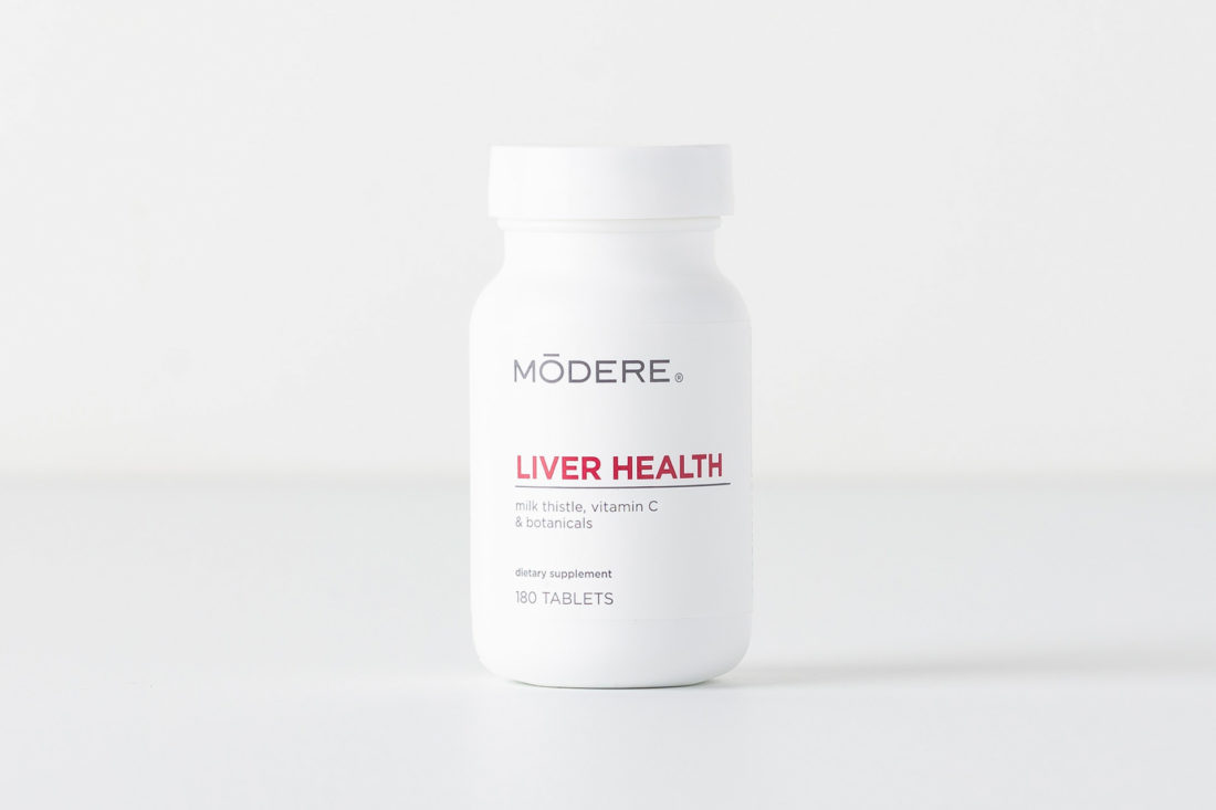 Modere Liver Health on a plain background