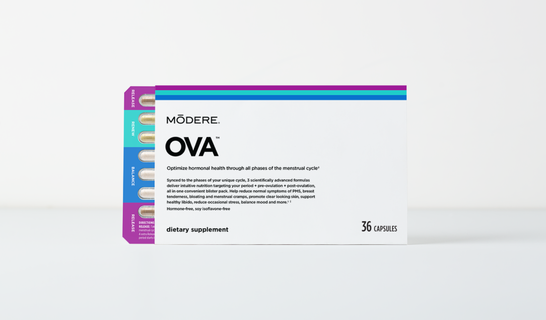 Product shot of Modere Ova.