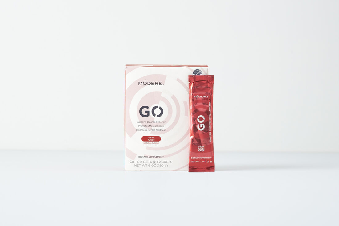 Product shot of Modere GO Fruit Punch